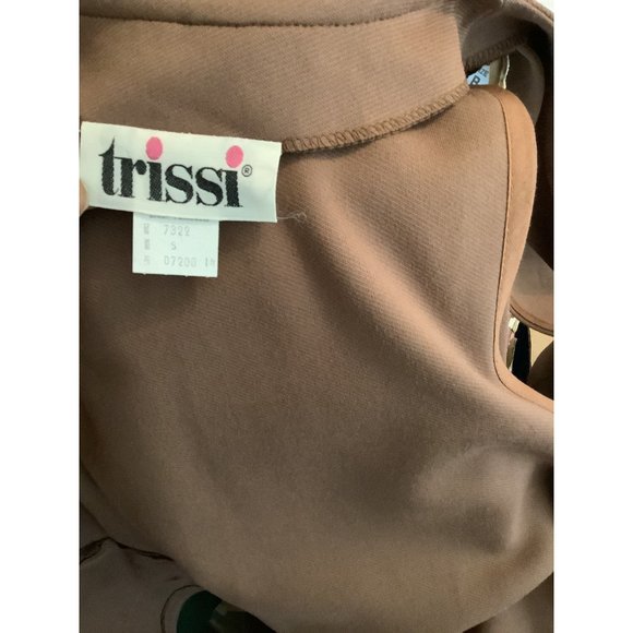 1960's - 1970's Trissi 2 Pc Double Knit Deadstock Vest and Inverted Pleat Skirt - Picture 9 of 12